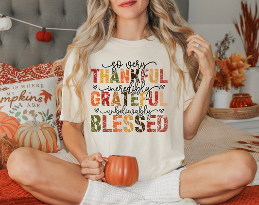 So thankful, grateful, blessed