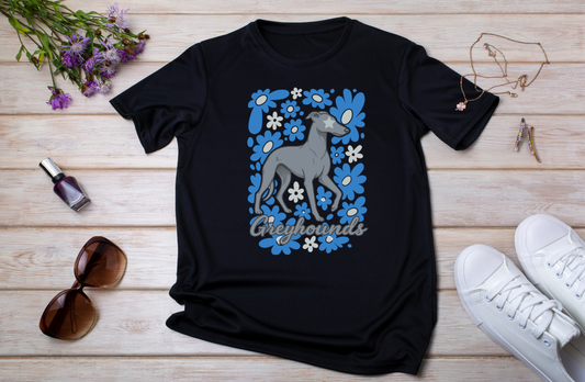 Greyhounds floral 2