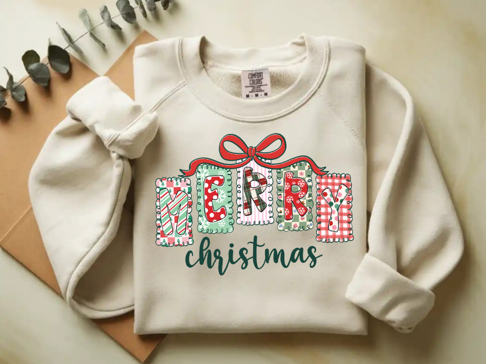 Merry Christmas with bow