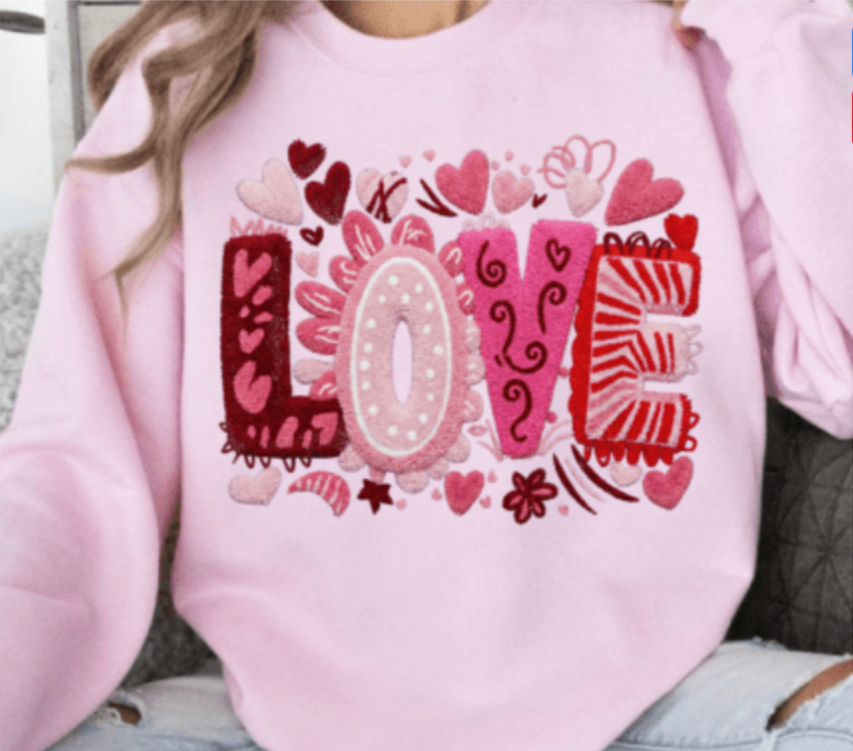 red and pink love