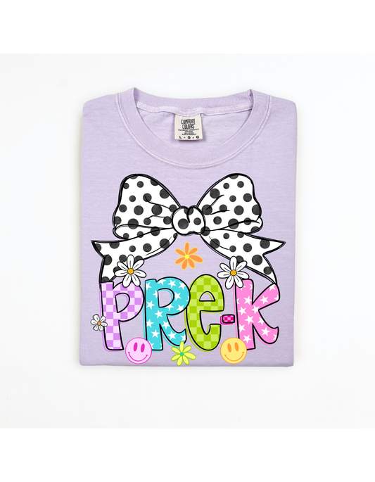 bright grade level with bow