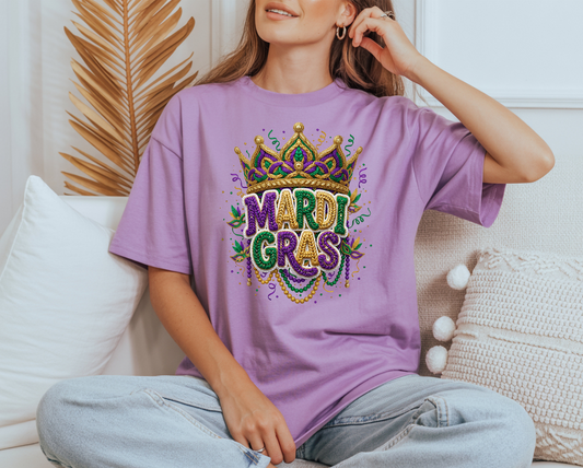 Mardi Gras with crown