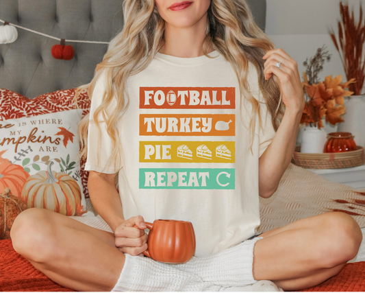 Football, turkey, pie, repeat