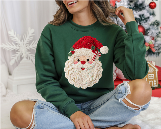 Faux yarn Santa