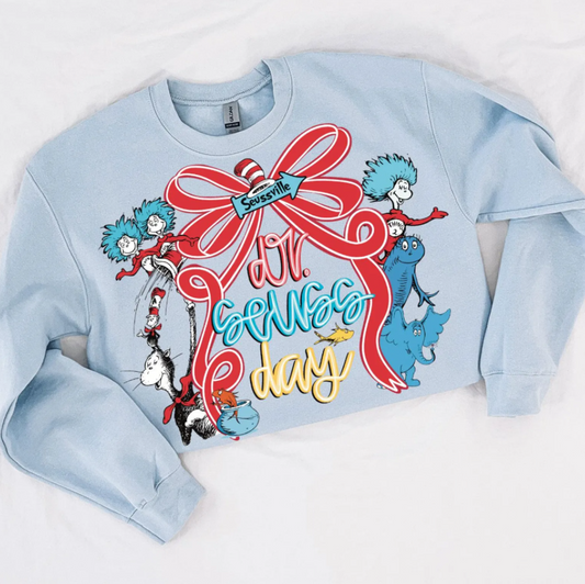 Dr Suess Day bow