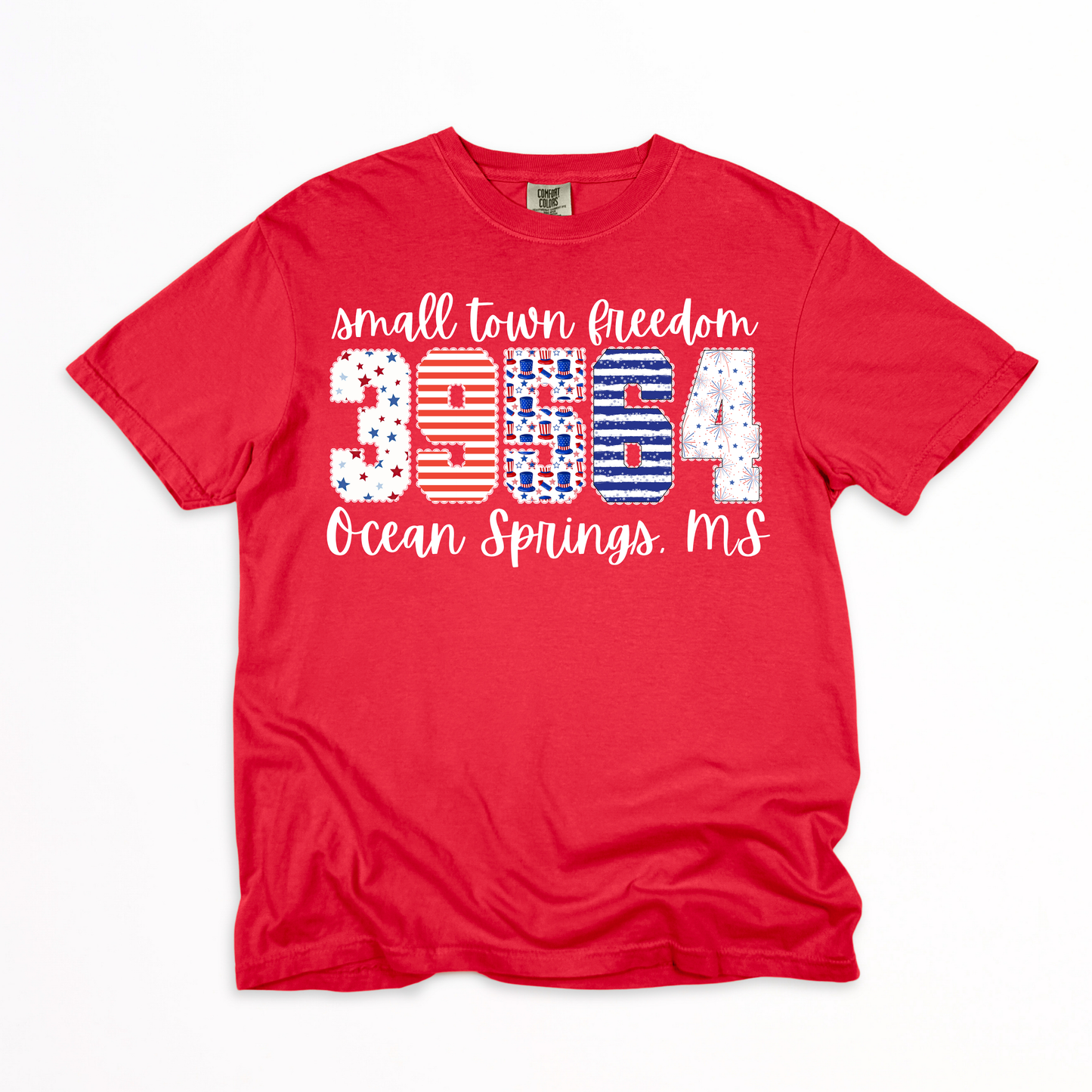 Lace small town freedom red