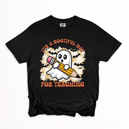 It's a bootiful day for teaching