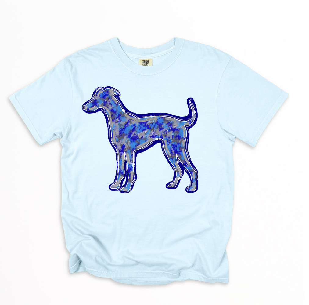 Greyhound brushstroke (blue)