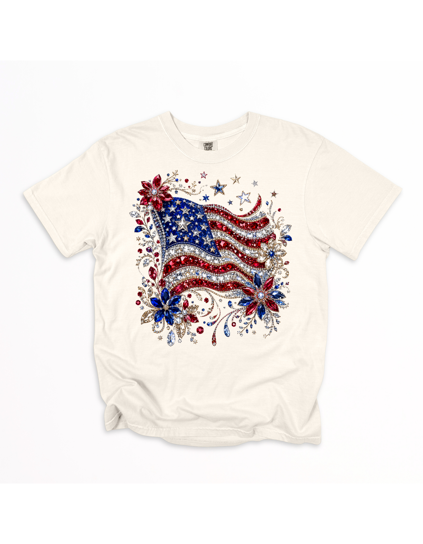Rhinestone flag