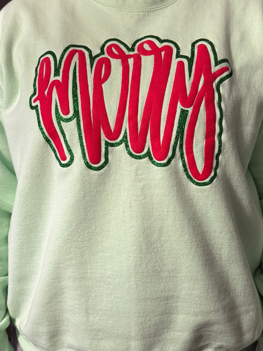 Merry puff sweatshirt