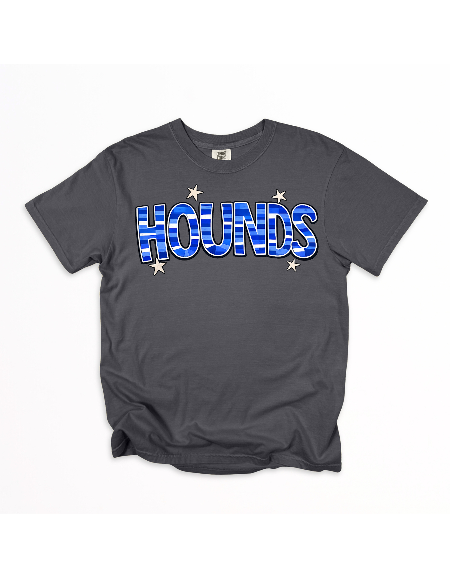 Hounds with stripes on dark grey