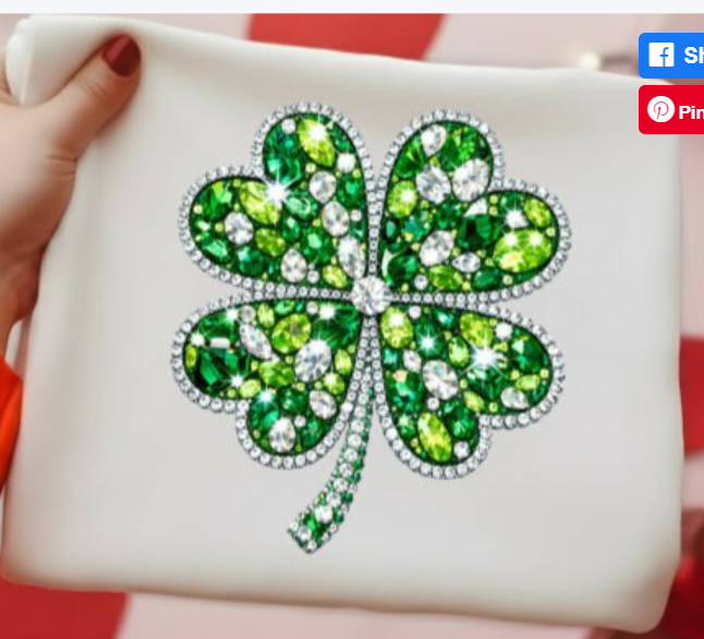 Jeweled lucky clover