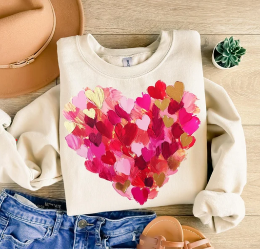 Heart brushstroke